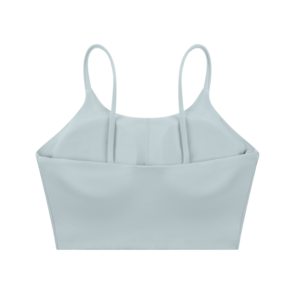 Spaghetti Strap Yoga Sports Bra (HAZE BLUE)