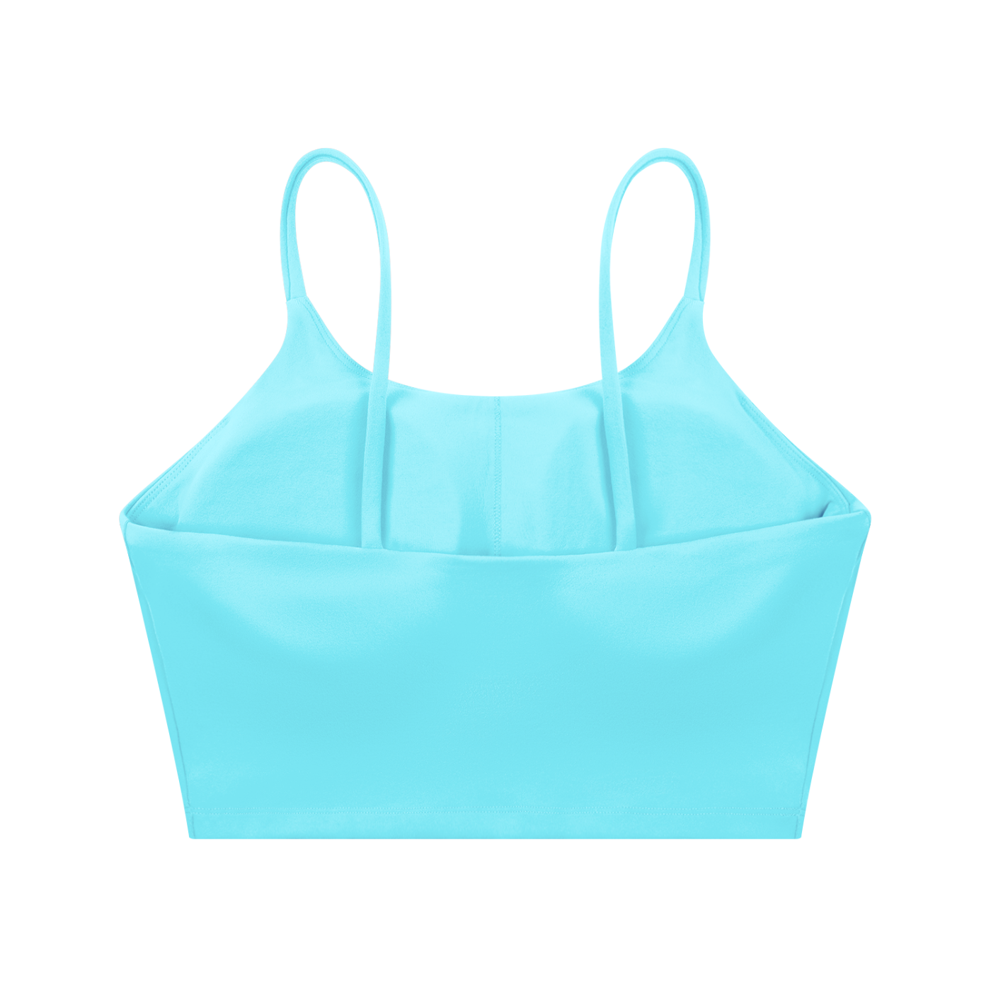 Spaghetti Strap Yoga Sports Bra (LAKE BLUE)