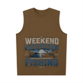 Men’s Oversized Cotton Tank Top- Week-End Forecast/Fishing Design