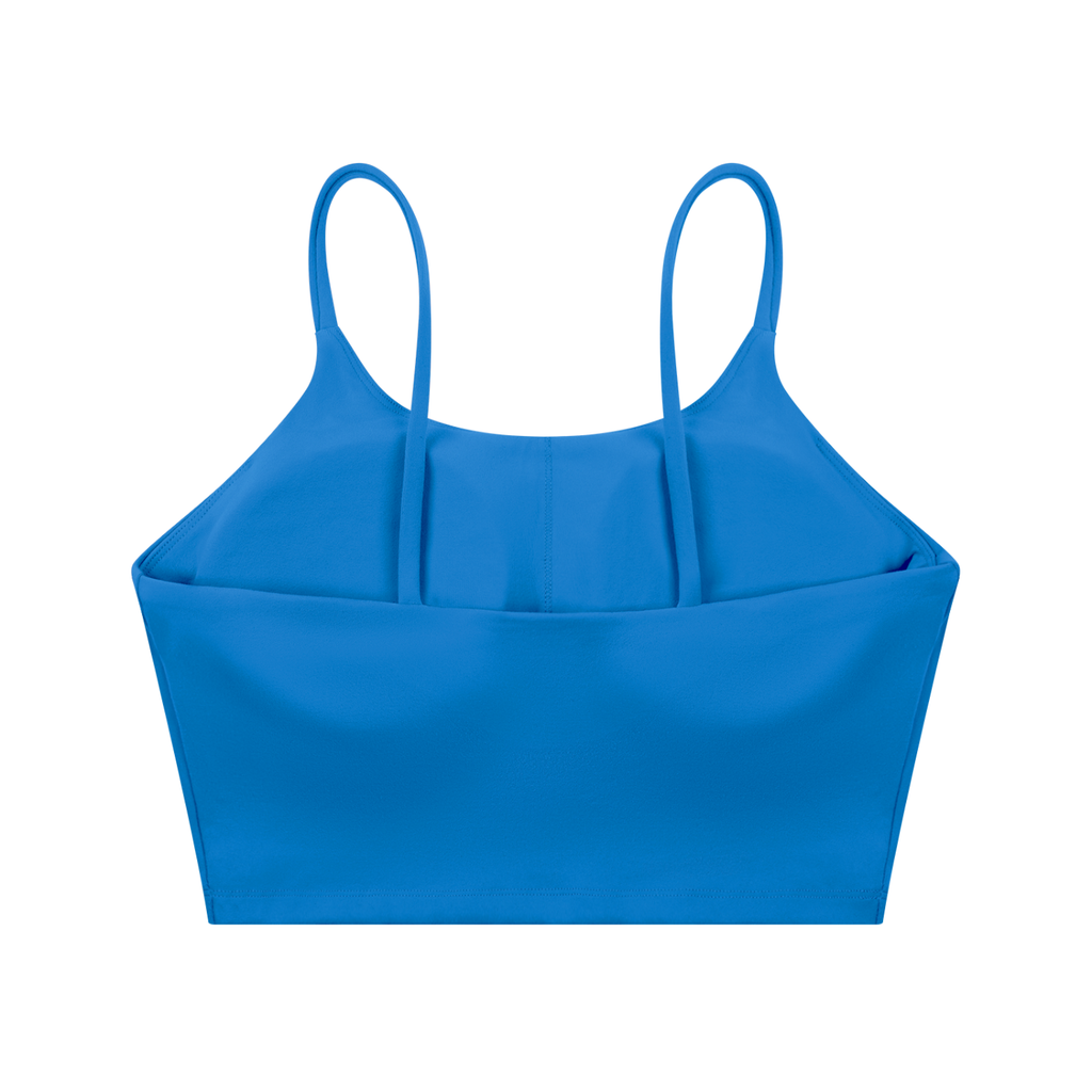 Spaghetti Strap Yoga Sports Bra (ABSTACT ICE CREAM CONE PRINT)