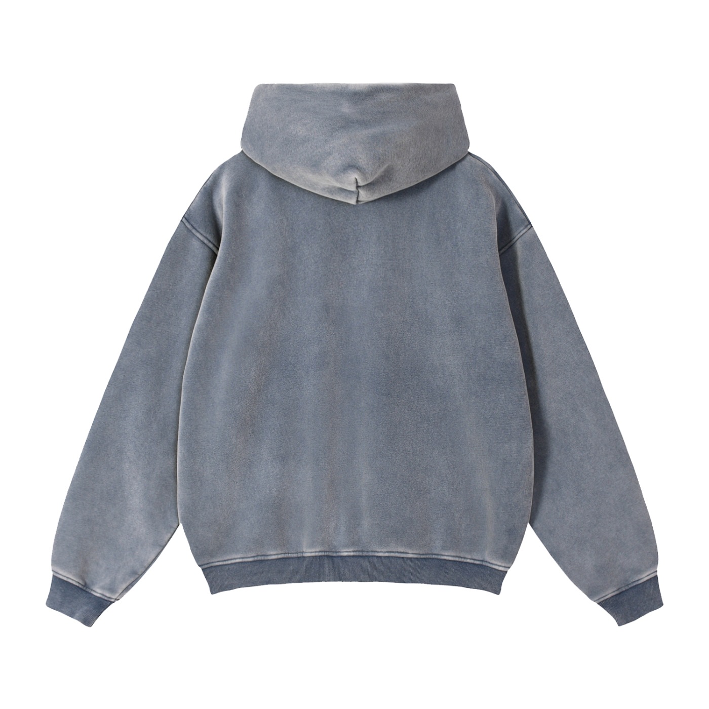 Zip-Through Boxy Fleece Hoodie- Eaton Brothers