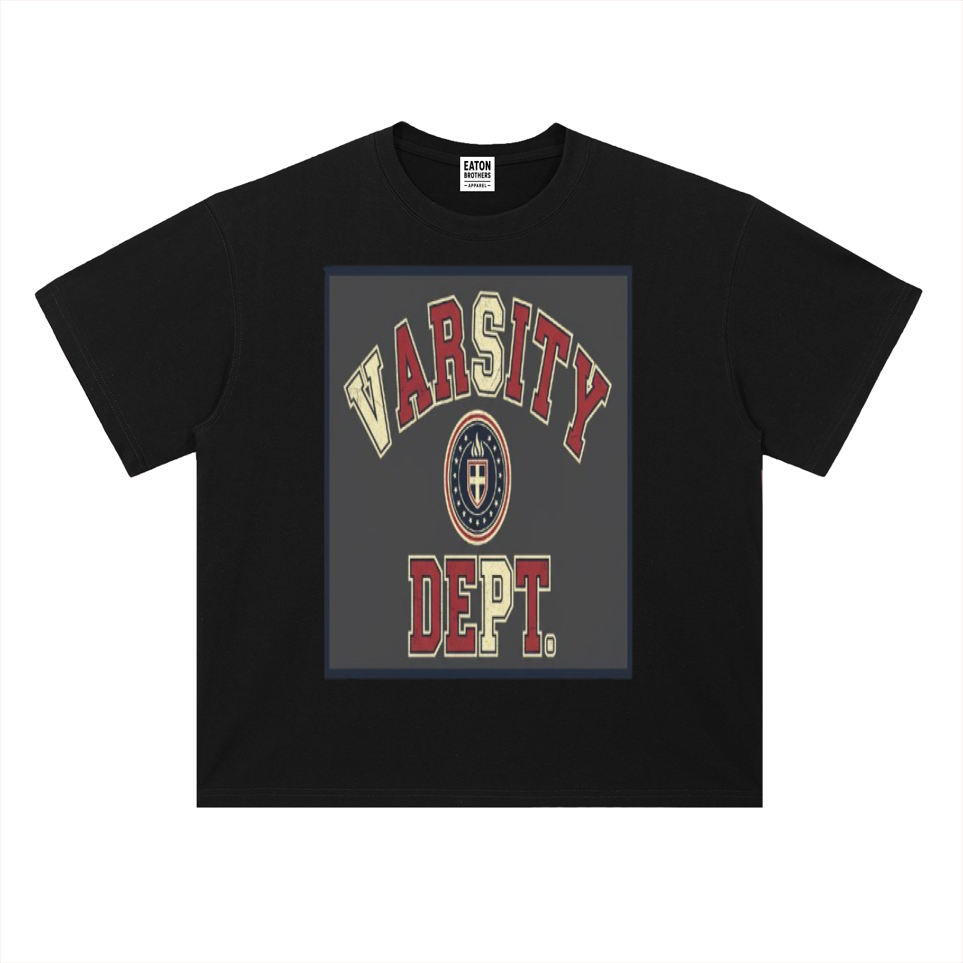 Varsity Dept Coach Heavyweight Drop Shoulder Tee — Premium Cotton Streetwear | Eaton Brothers