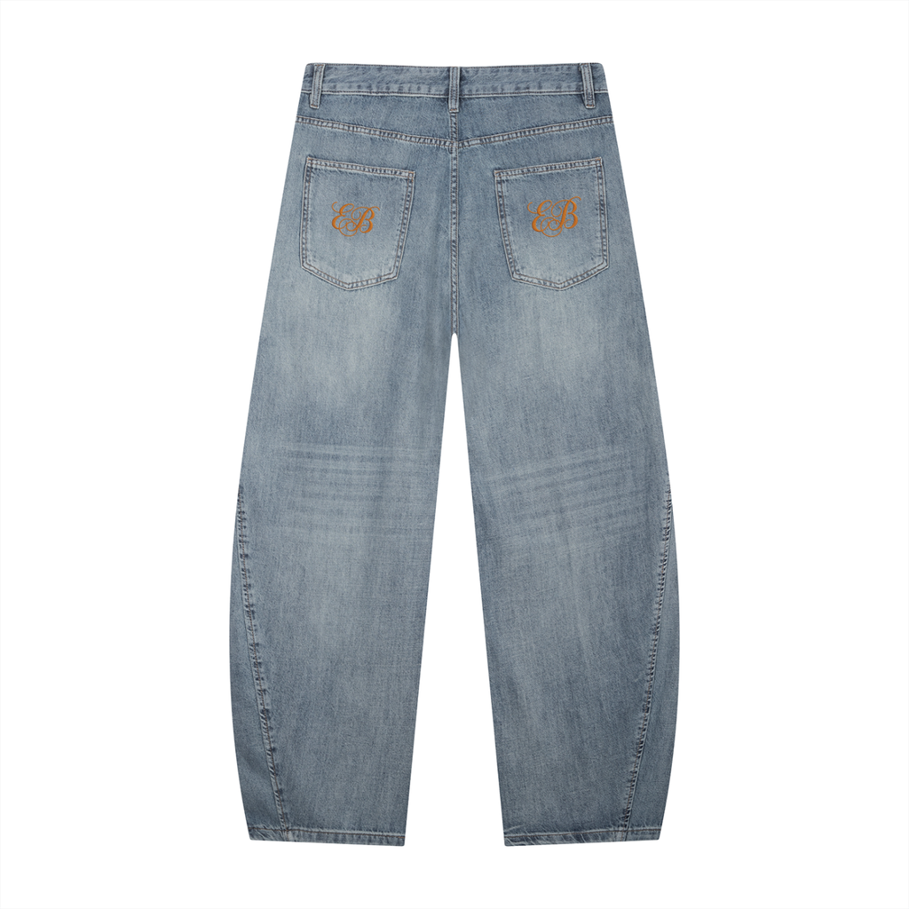 Men's Vintage Wash Barrel Leg Jeans — Eaton Brothers — Ruff Hydes