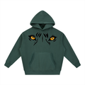 Essential Oversized Boxy Fit Fleece Hoodie (TIGER EYES PRINT)