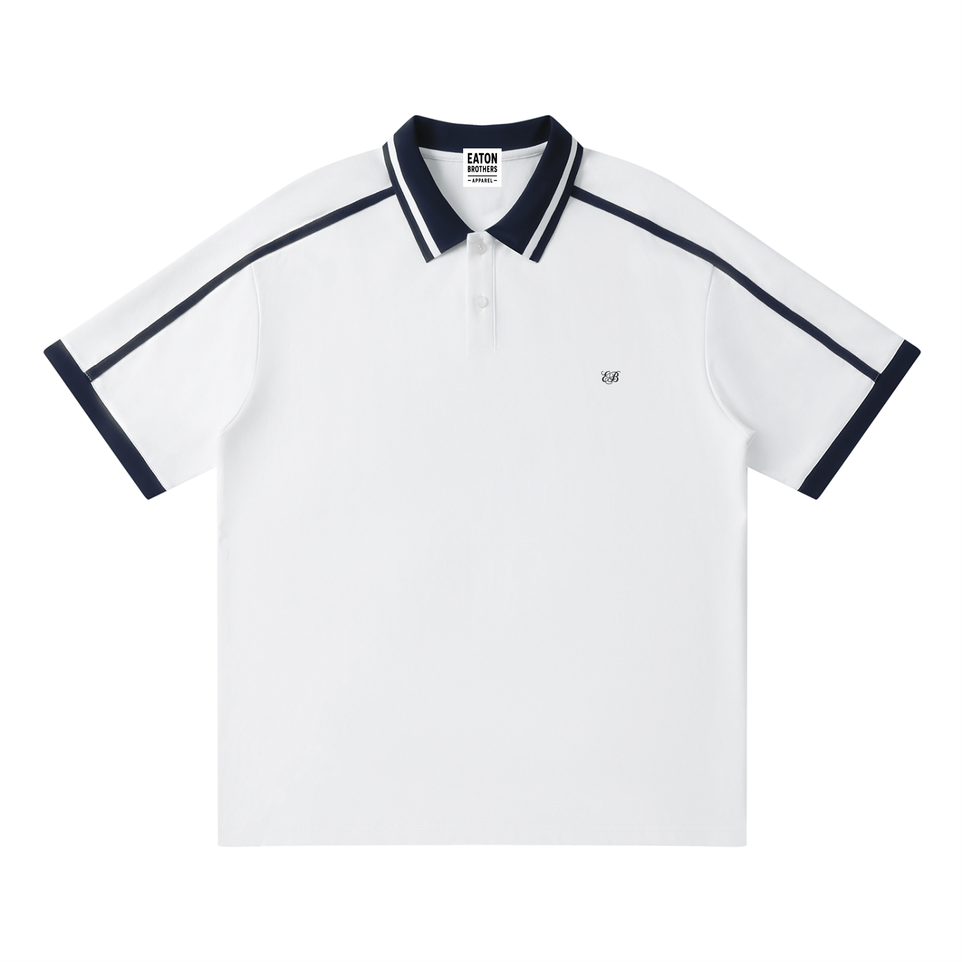 Contrast Piping Raglan Polo Shirt — EB Monogram | Eaton Brothers