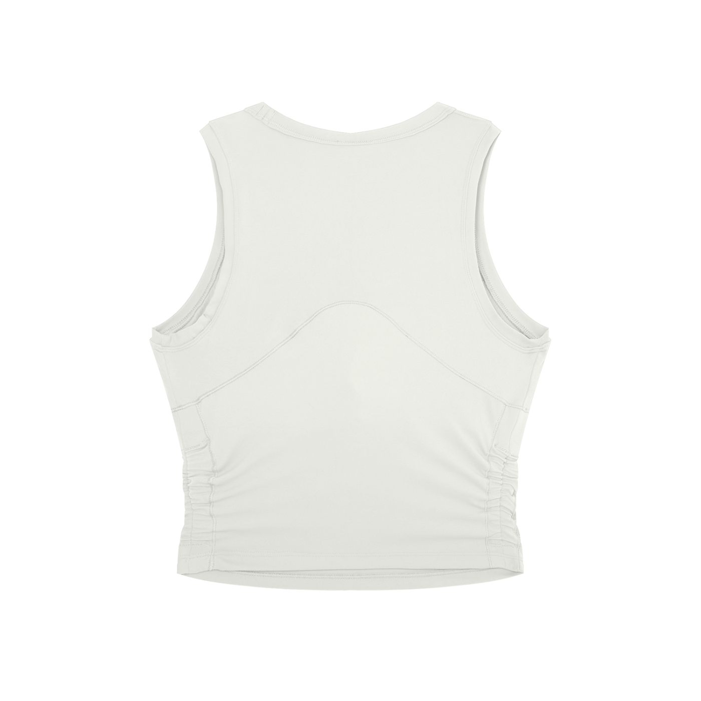 Women’s Crewneck Yoga Tank Top (BEIGE)