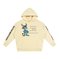 Oversize Fleeced Hoodie — Funny Donkey Design