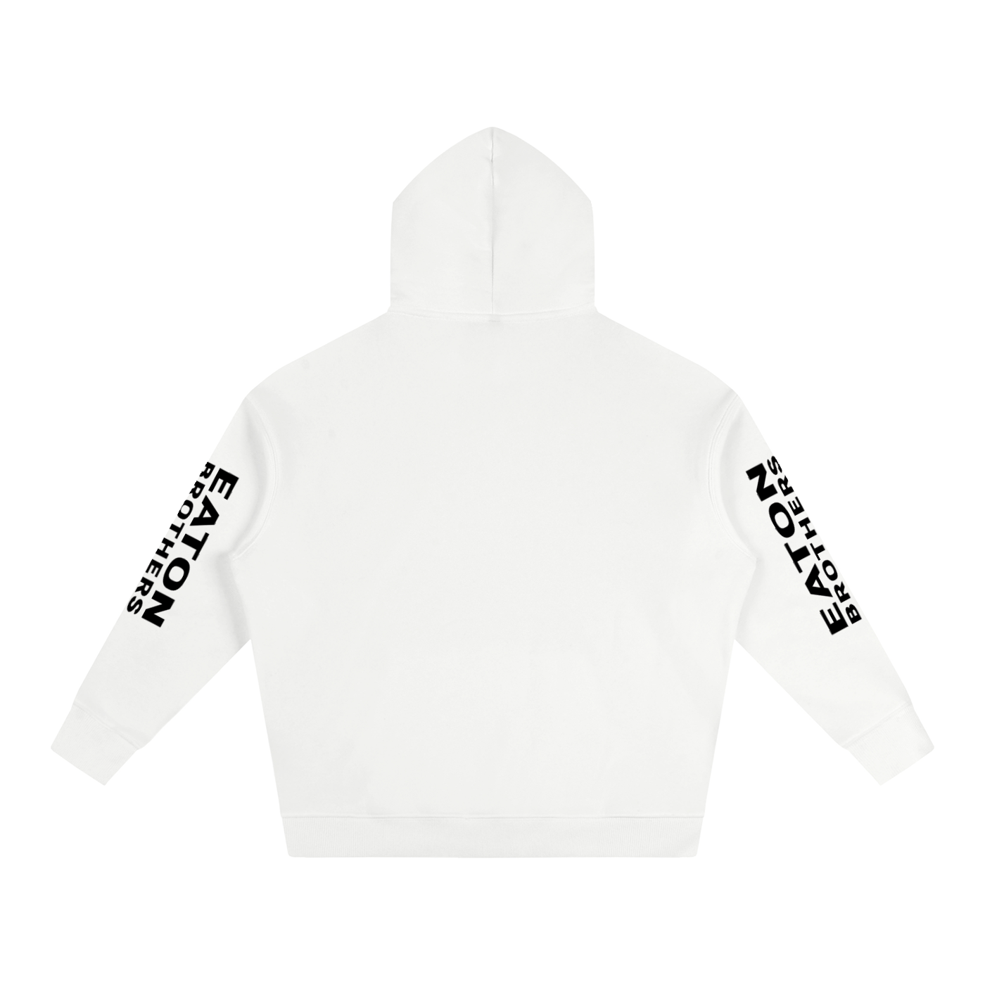 Eaton Brothers Oversized Fleece Hoodie – White | Streetwear & Apparel