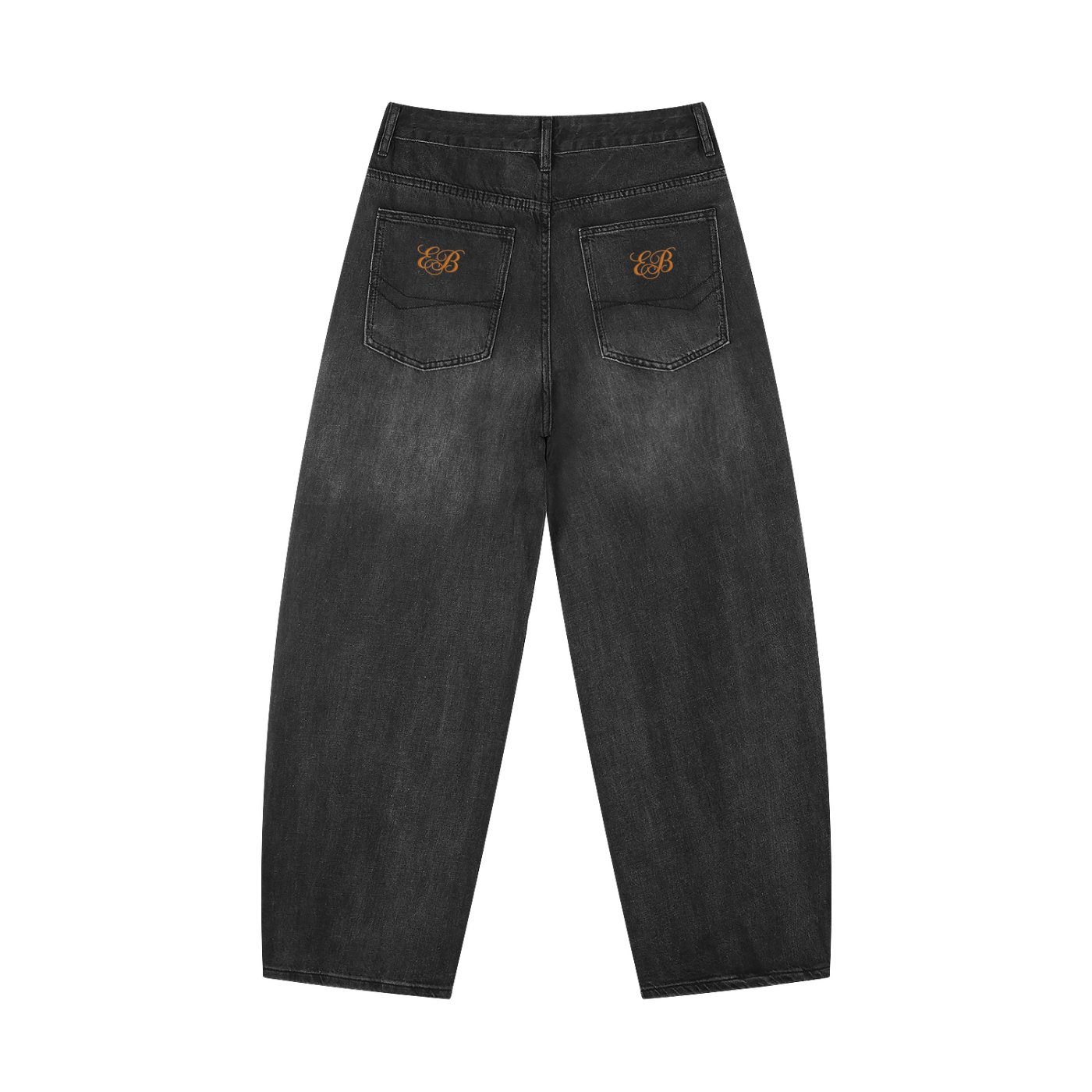 Ruff-Hydes Men's Sunfade Vintage Wash Barrel Leg Jeans — Black | Eaton Brothers
