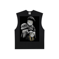Raw Edge Cotton Tank Top