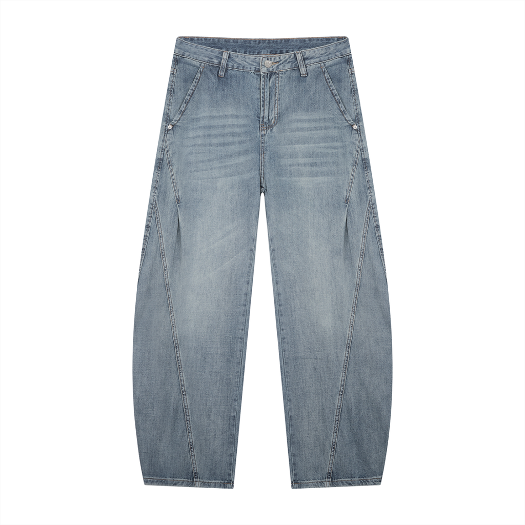 Men's Vintage Wash Barrel Leg Jeans — Eaton Brothers — Ruff Hydes