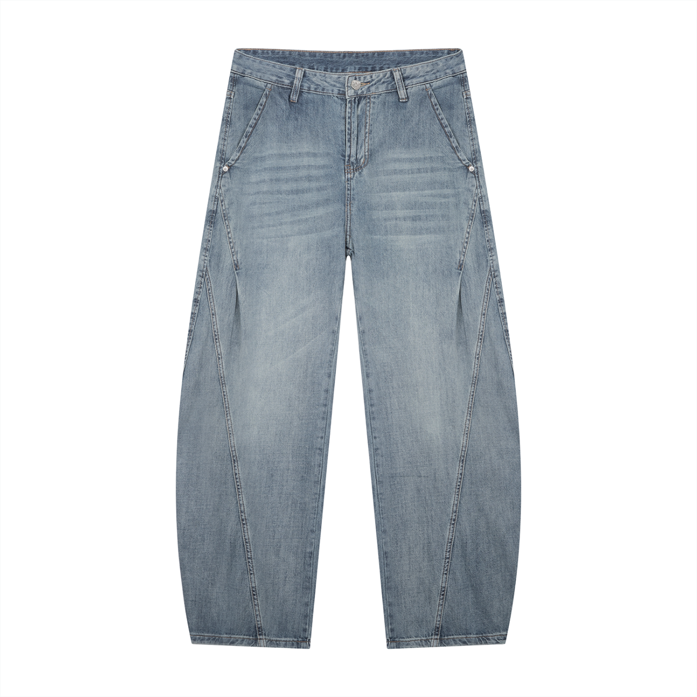 Men's Vintage Wash Barrel Leg Jeans — Eaton Brothers — Ruff Hydes