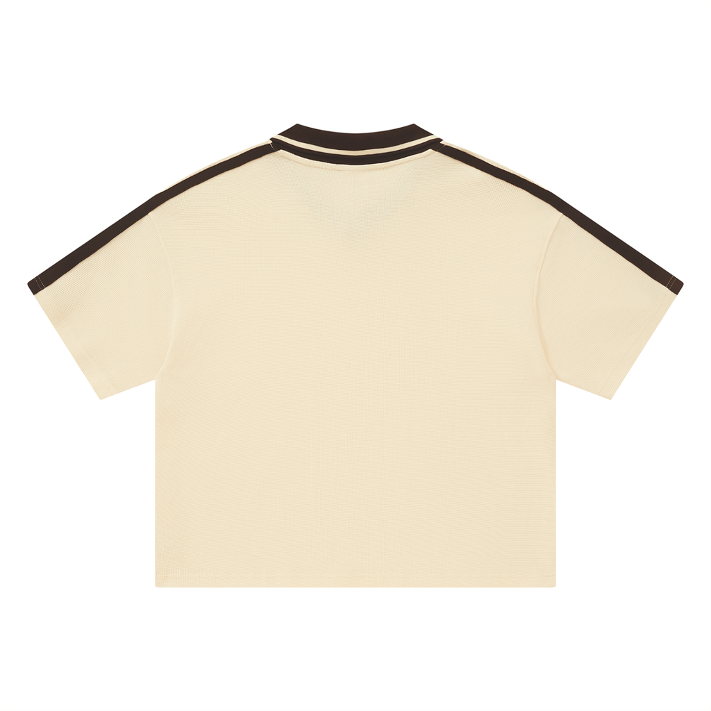 Unisex Color Block Polo Shirt- EB Monogram