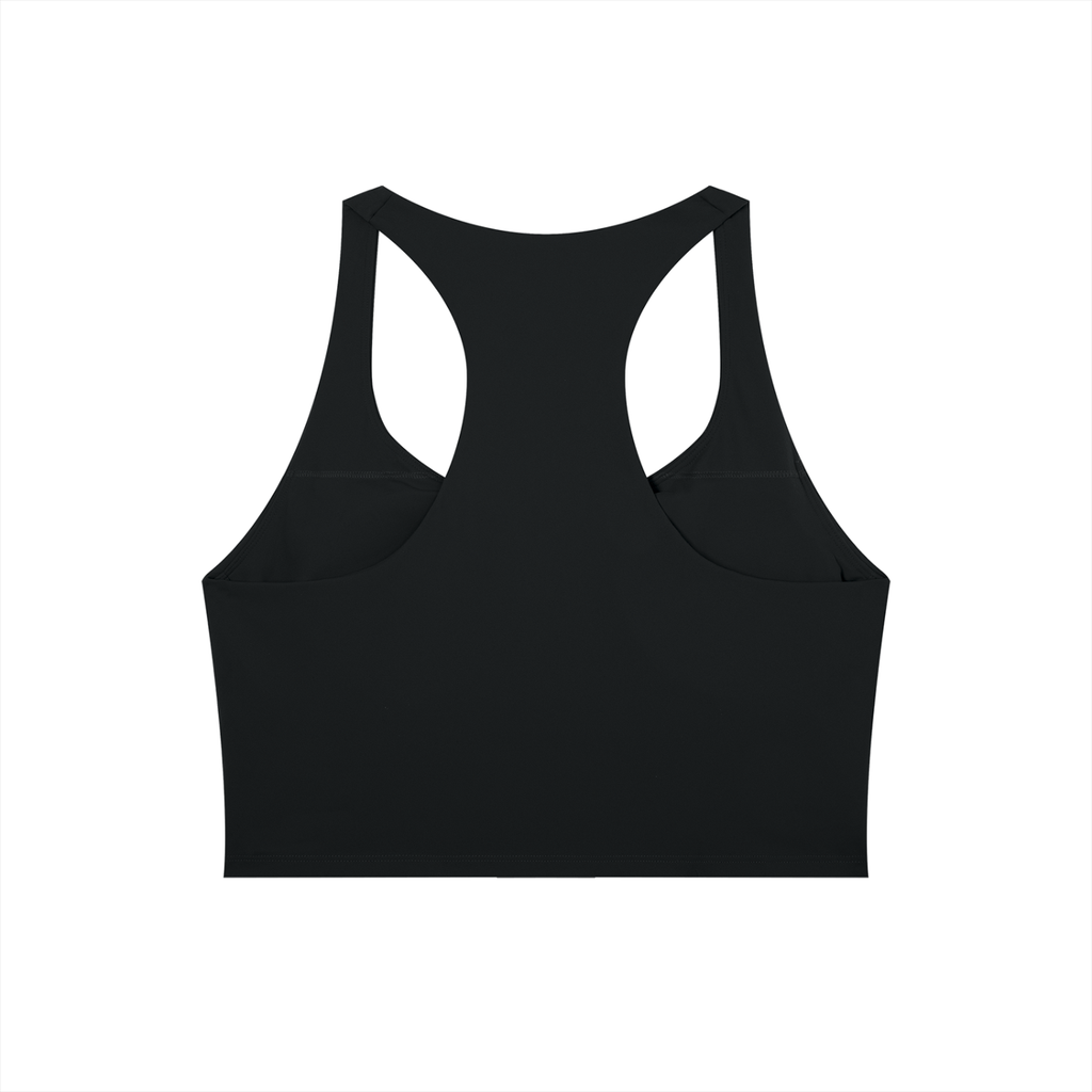 Women’s Tight Paneling Yoga Tank Top (BLACK)
