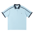 Unisex Contrast Piping Polo Shirt- EB Monogram