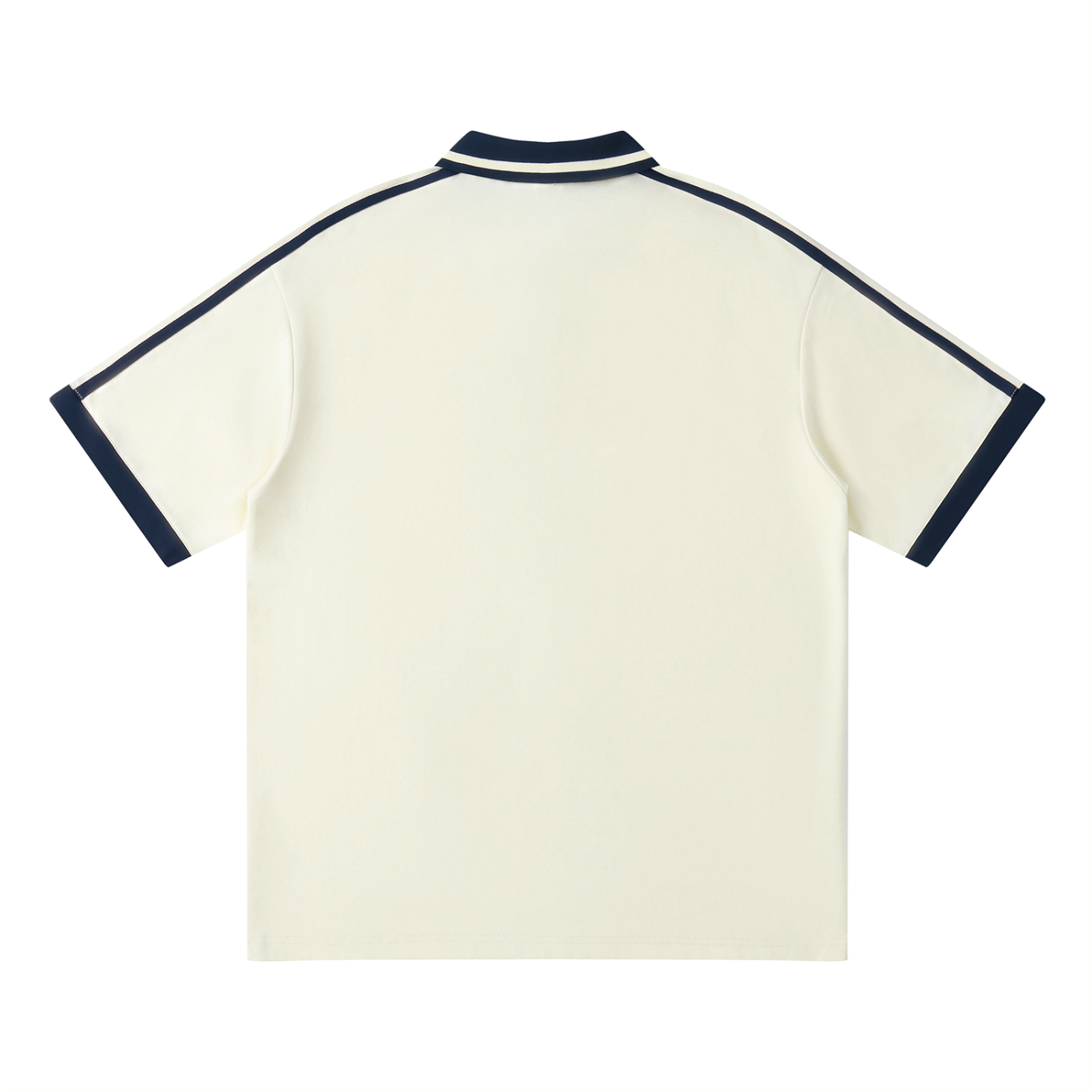 Unisex Contrast Piping Polo Shirt- EB Monogram