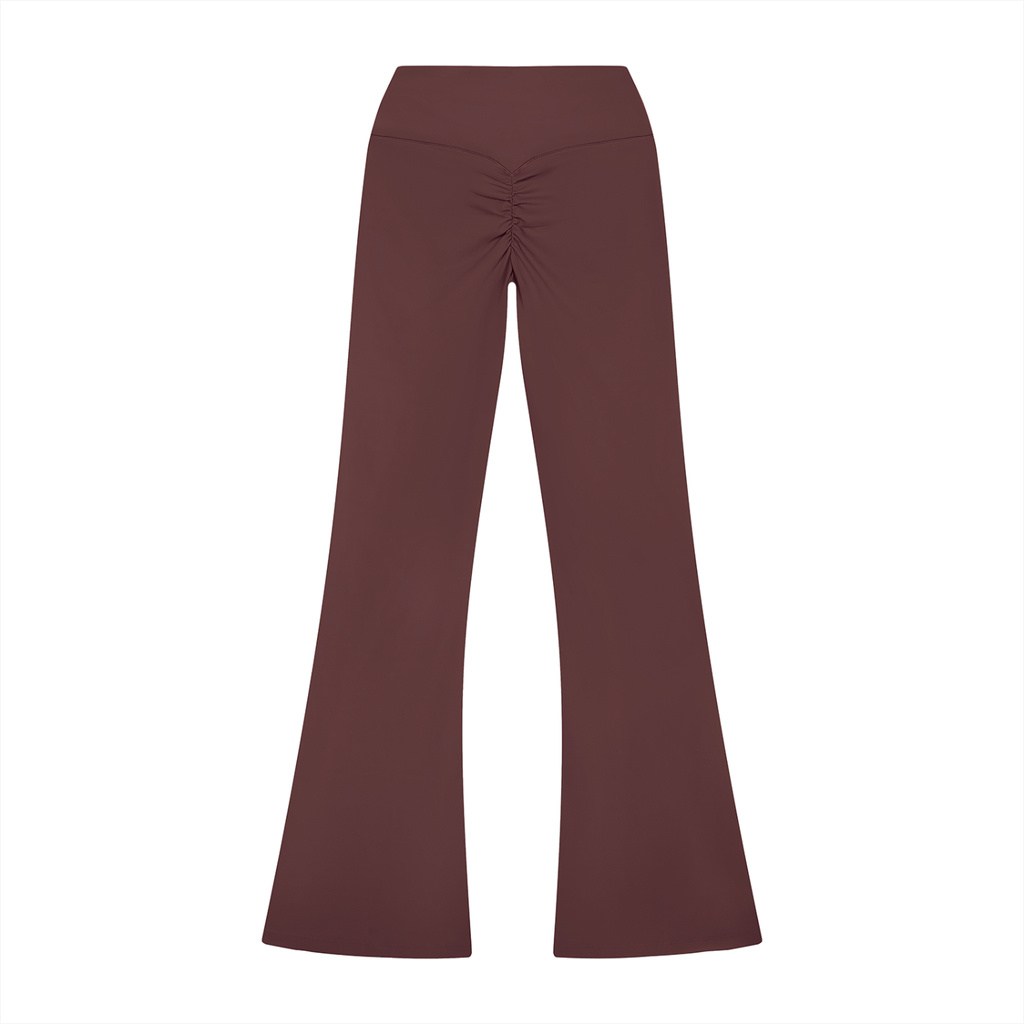 Women’s High Rise Flared Leggings (PLUM PURPLE