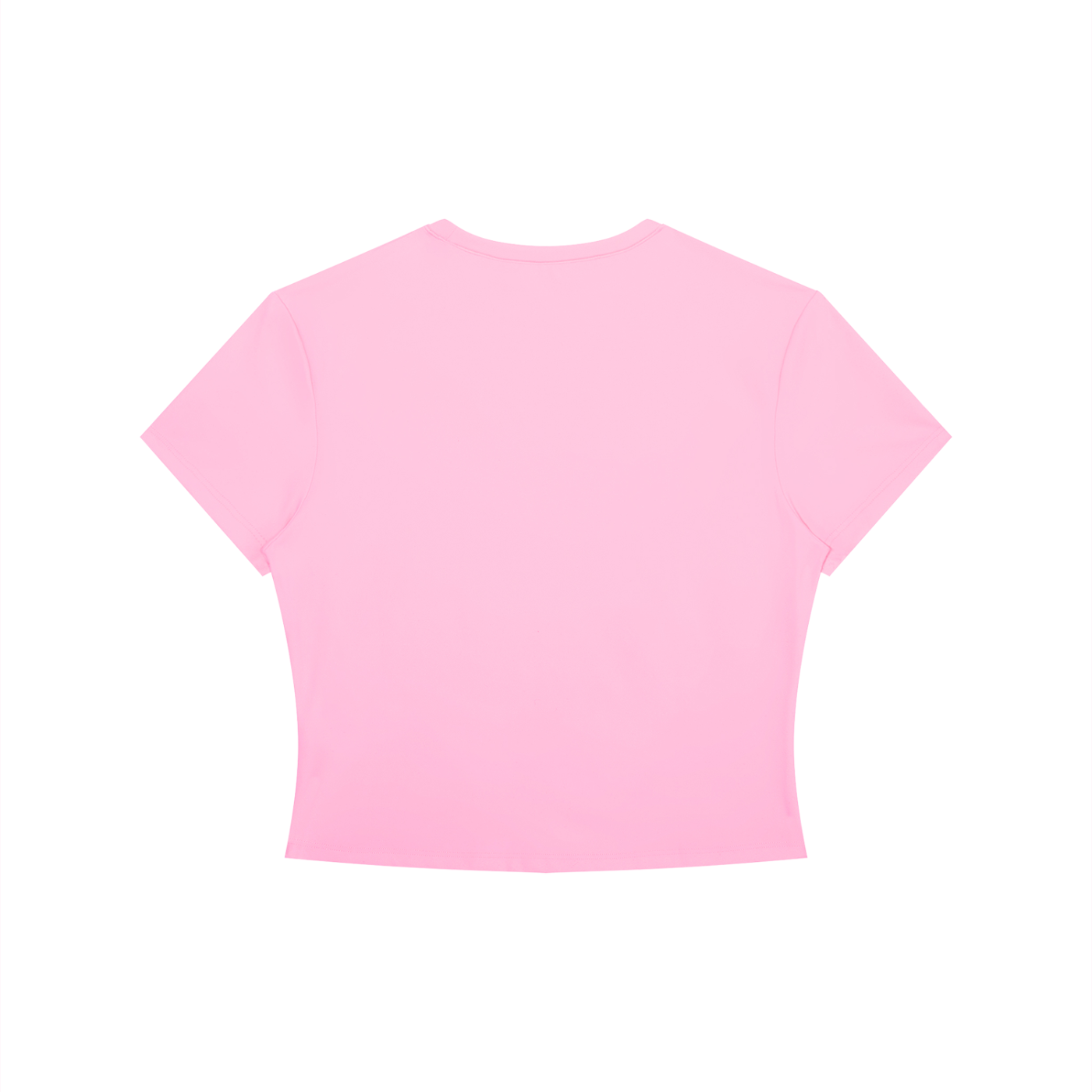 Women's Crewneck Crop T-Shirt (Flower Print)