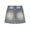 Faded Distressed Baggy Denim Shorts — Eaton Brothers — Ruff Hydes