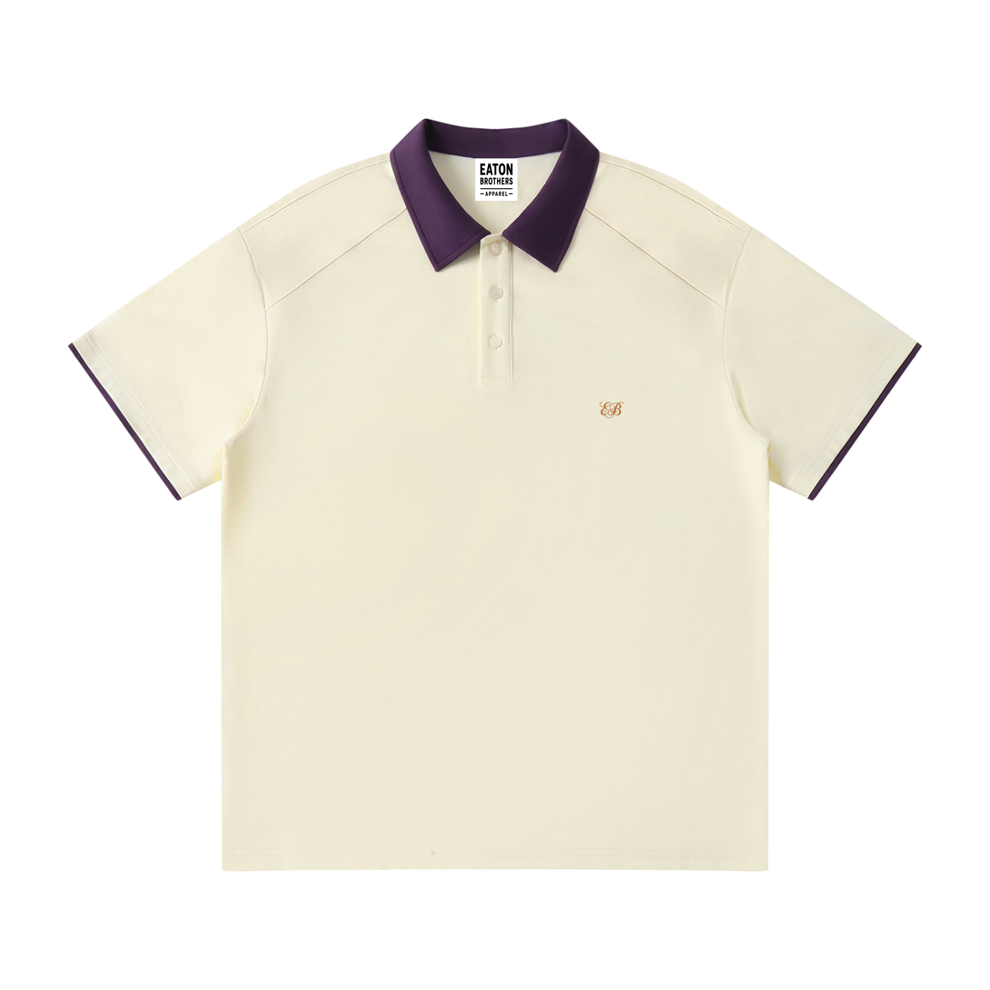 Contrast Collar Raglan Polo Shirt — EB Monogram | Eaton Brothers
