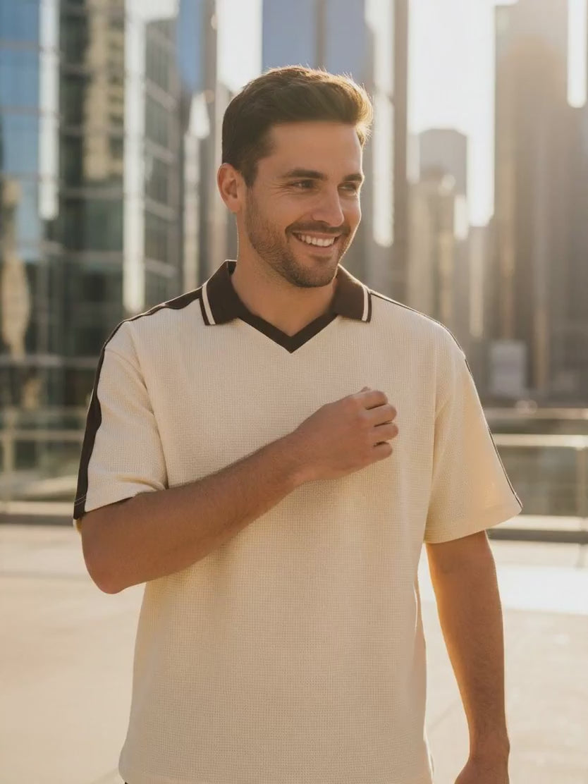 Unisex Color Block Polo Shirt II — EB Monogram | Eaton Brothers