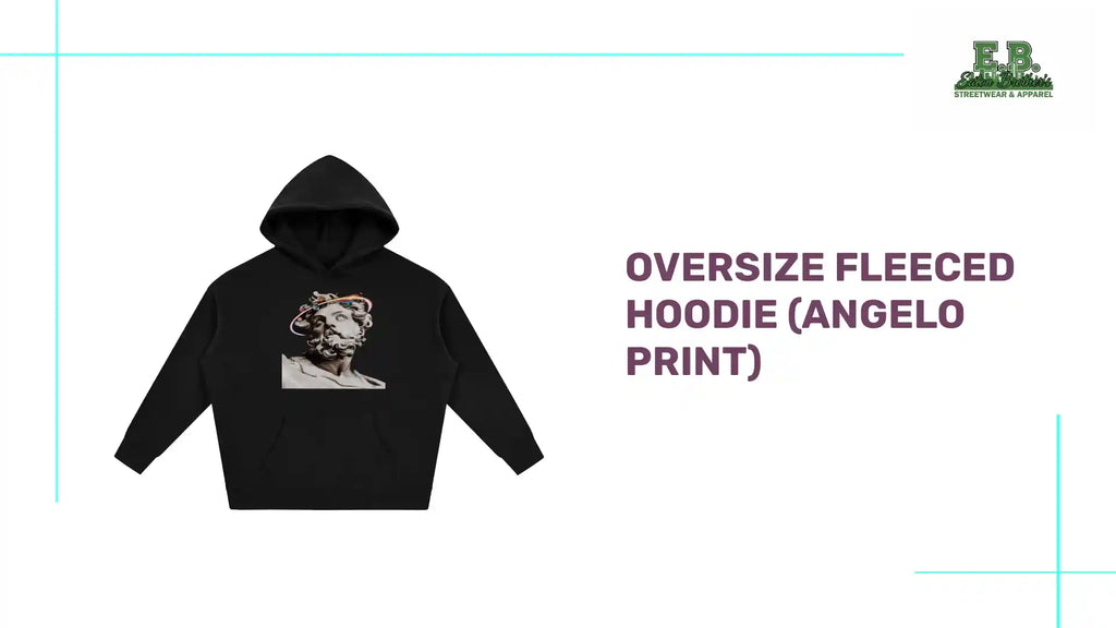 Oversize Fleeced Hoodie (ANGELO PRINT) by@Outfy
